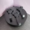 3D printed bow mouse wall hooks in black PLA
