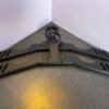 3D printed foldable coat hanger in PLA, shown in folded and open positions