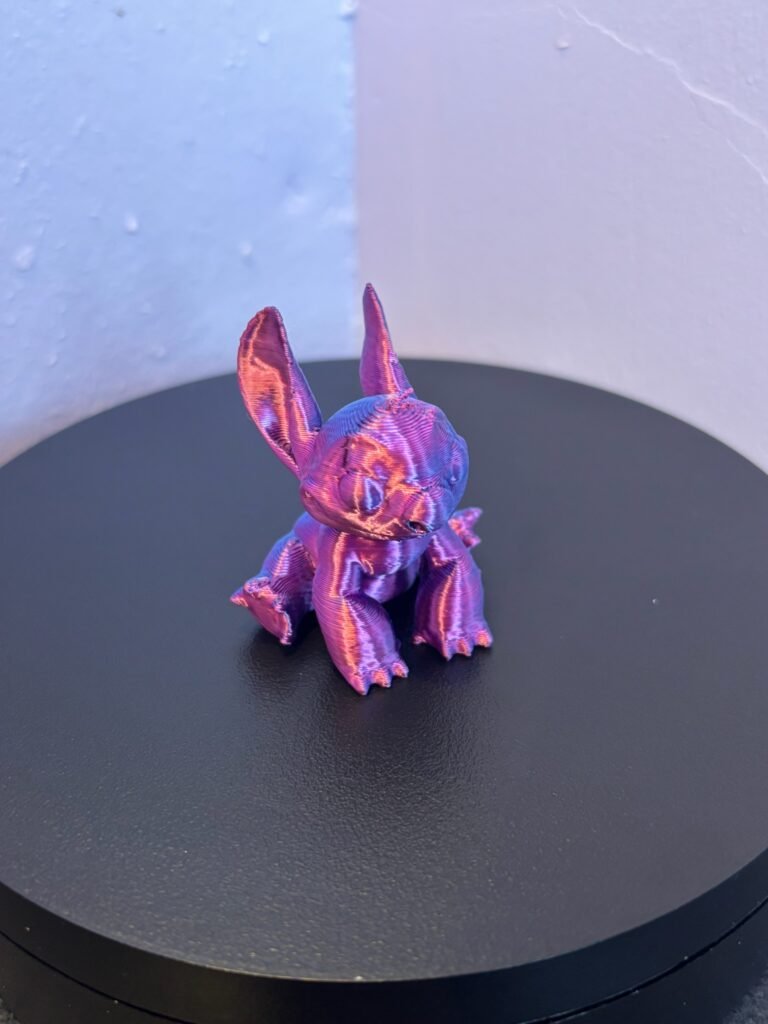 3D printed rainbow stitch ornament fan art collectible in PLA