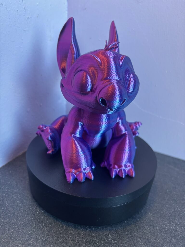 3D printed rainbow stitch ornament fan art collectible in PLA