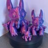 3D printed rainbow stitch ornament fan art collectible in PLA