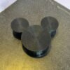 3D printed black mouse ear wall holder for headbands