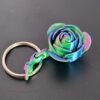3D printed rose flower keychain inspired by Belle’s enchanted rose in PLA