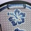 3D printed Stitch pin board with blue alien ears design for displaying enamel pins