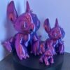 3D printed rainbow stitch ornament fan art collectible in PLA