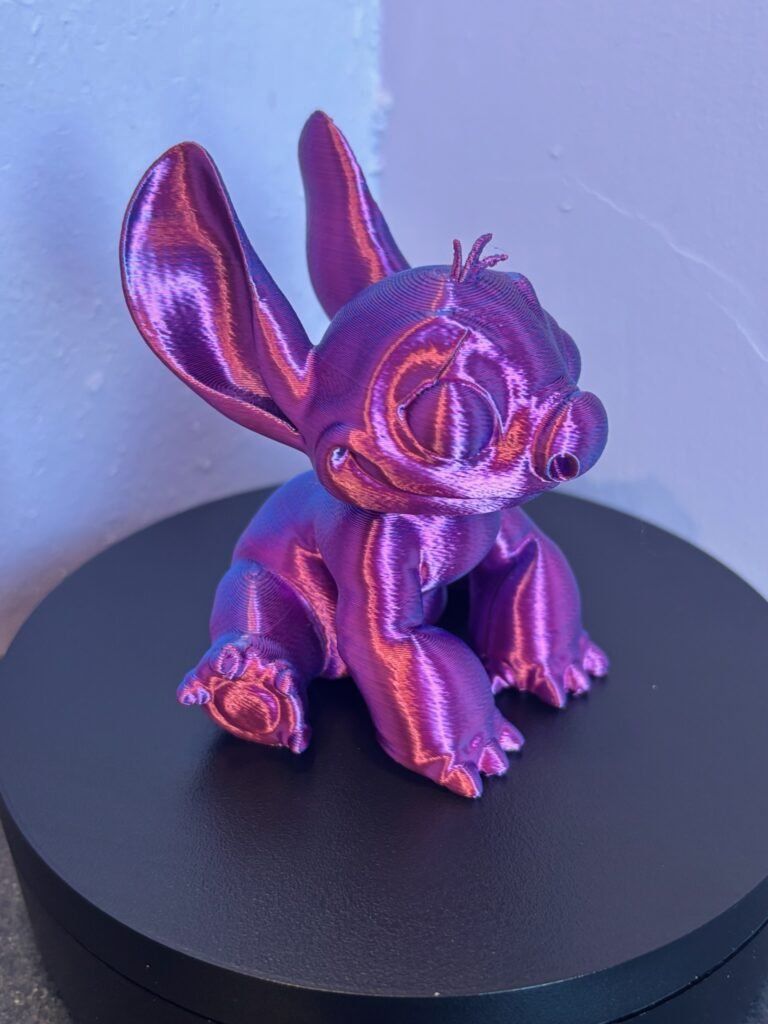 3D printed rainbow stitch ornament fan art collectible in PLA
