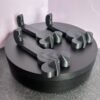 3D printed bow mouse wall hooks in black PLA