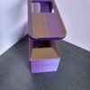 3D printed TCG card sorting station in purple and gold PLA