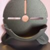 Close-up of circular drill dust catcher tool