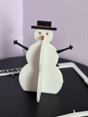 3D printed snowman kit card Christmas stocking filler