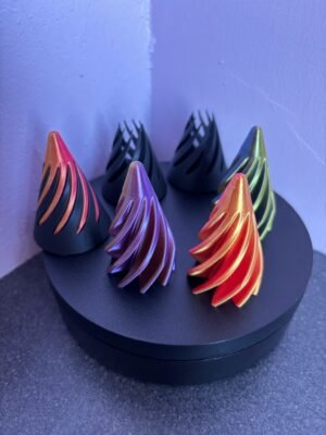 8cm tall cone fidget toy stress relief sensory desk accessory