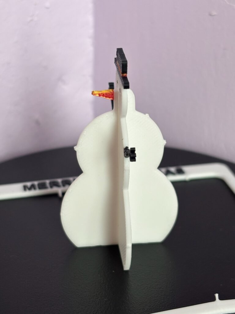3D printed snowman kit card Christmas stocking filler