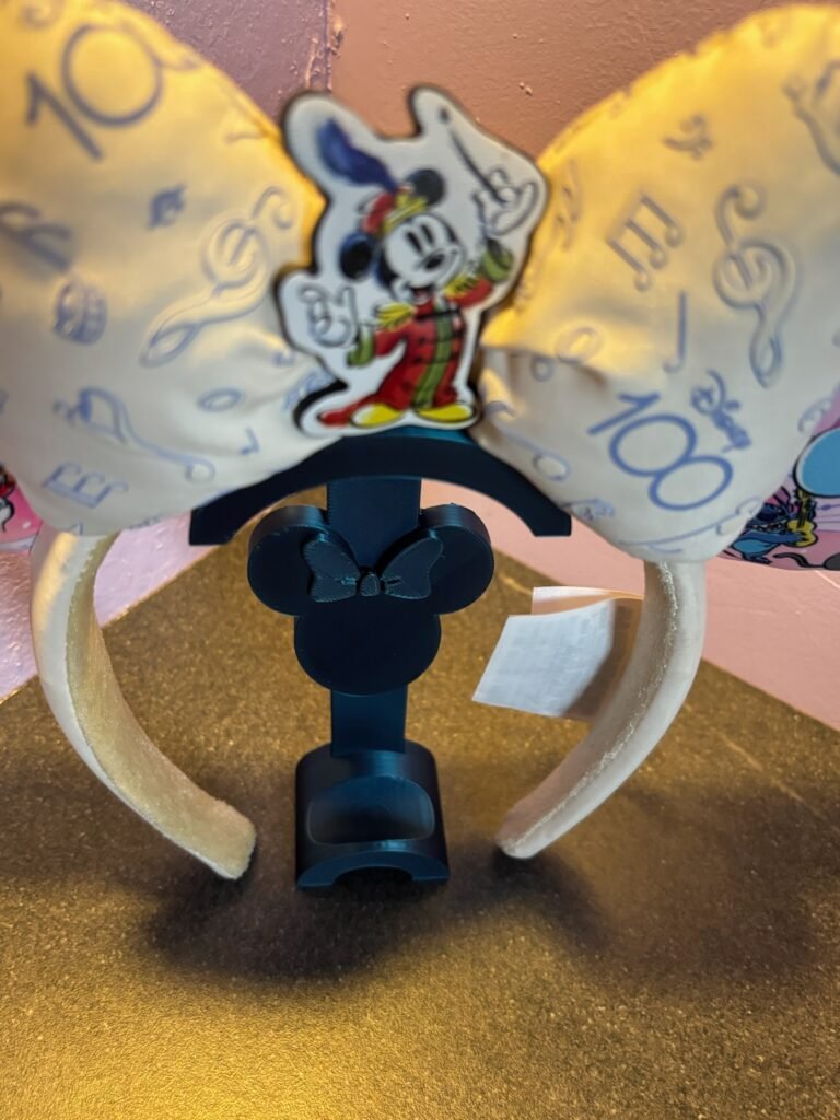 Free-standing Disney ear holder for shelves and cabinets