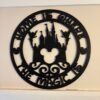 Disney inspired 3D printed wall art featuring a castle silhouette