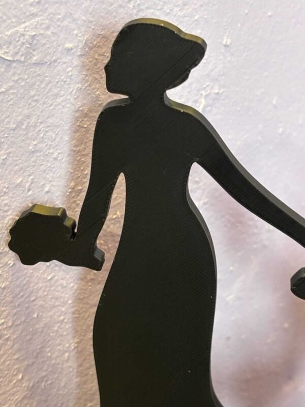 Personalised cake topper for weddings – demonstration design