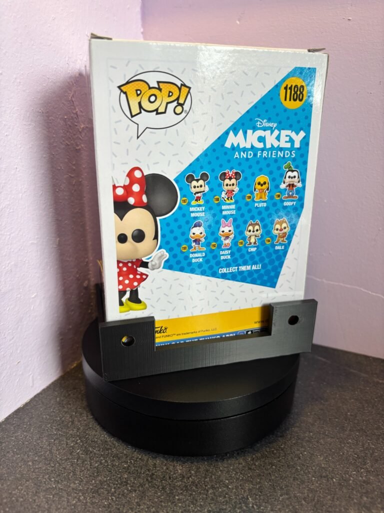 3D Printed Collectible Display Shelf – Wall Mount Holder for Figure Boxes