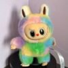 Adjustable Labubu display stand holding Lafufu plush toy