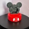 Mouse apple watch charger stand front view with red base