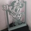 3D printed mouse silhouette décor on display stand