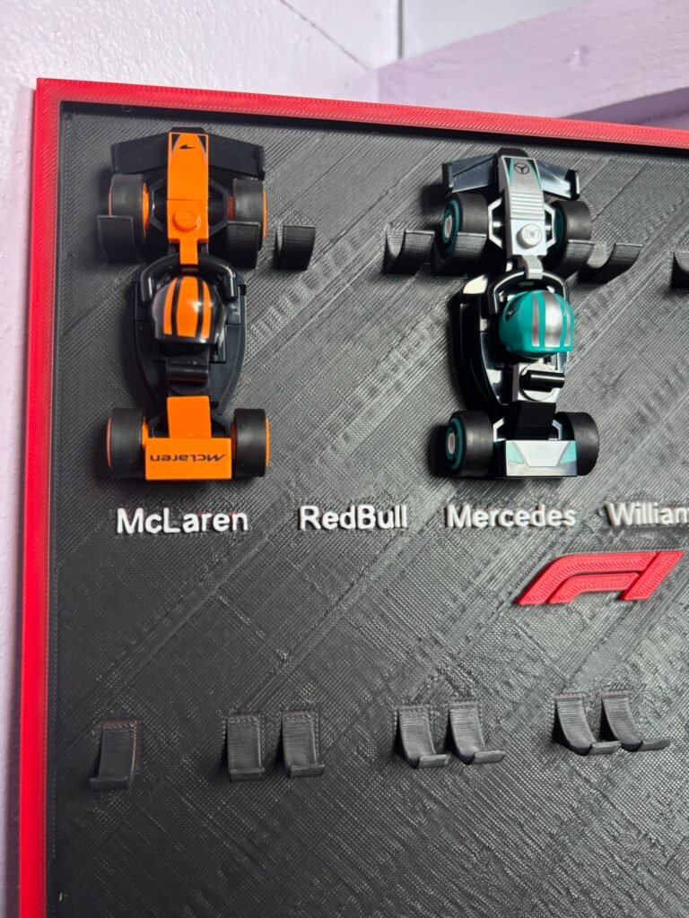 lego f1 speed champions wall display board