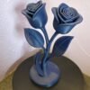 3D printed rose ornament on display stand