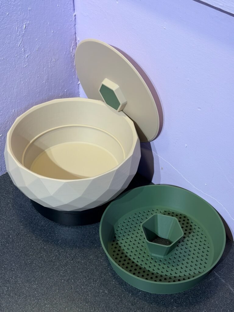 pistachio bowl with hidden shell compartment