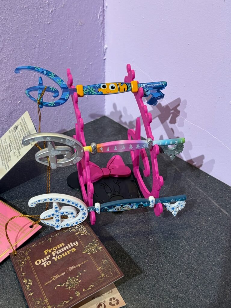 Disney inspired D key holder with six keys displayed