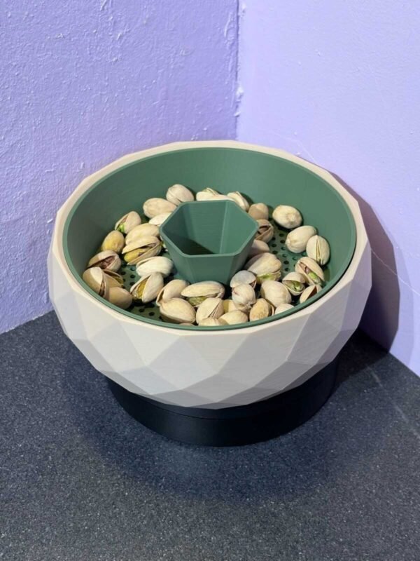 pistachio bowl with hidden shell compartment