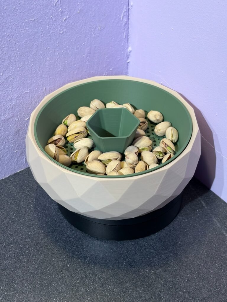 pistachio bowl with hidden shell compartment