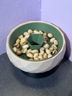 pistachio bowl with hidden shell compartment