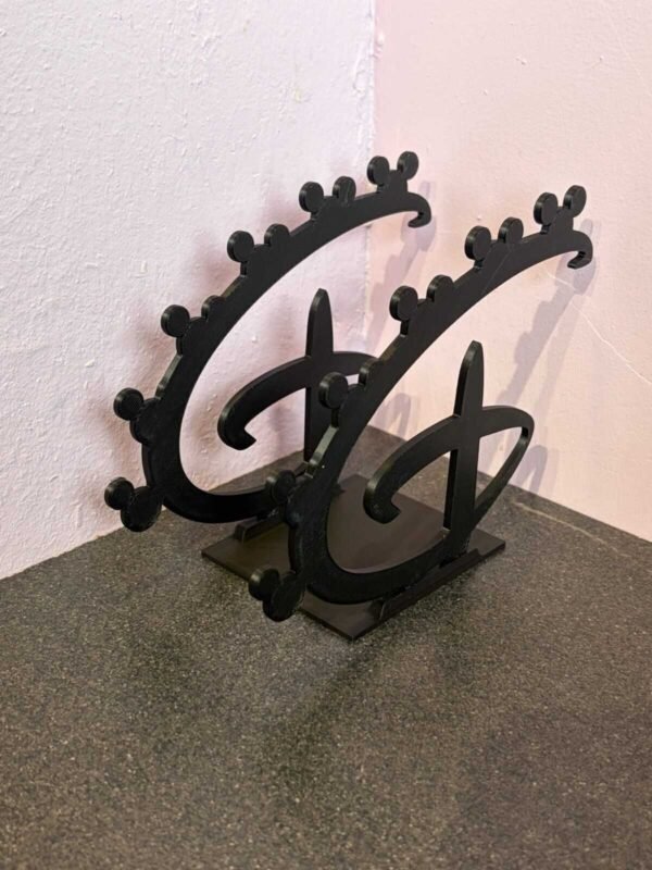 disney inspired “d” key holder – 6 key stand & organiser