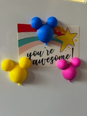 Mickey style balloon magnets