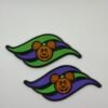 halloween magical cruise wave magnet set — 3d printed pumpkin character door decoration | set of 2 | fish extender gift