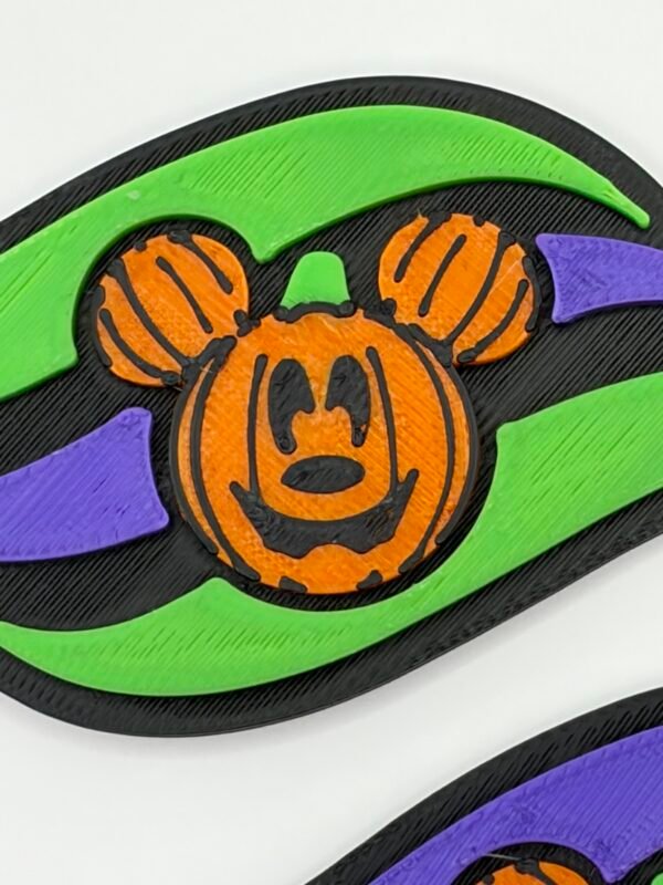 halloween magical cruise wave magnet set — 3d printed pumpkin character door decoration | set of 2 | fish extender gift