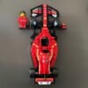 vertical wall mount display for lego speed champions f1 cars – includes minifigure & helmet pedestals (mount only)