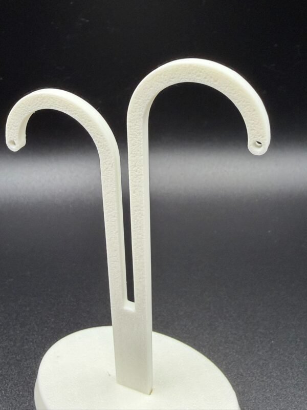 3d printed earring display stand set — set of 3 minimal hook jewellery stands | tall asymmetric, short asymmetric & symmetric | black or white