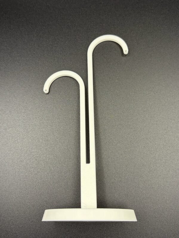 3d printed earring display stand set — set of 3 minimal hook jewellery stands | tall asymmetric, short asymmetric & symmetric | black or white