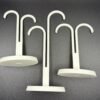 3d printed earring display stand set — set of 3 minimal hook jewellery stands | tall asymmetric, short asymmetric & symmetric | black or white